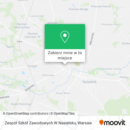 Mapa Zespół Szkół Zawodowych W Nasielsku