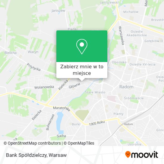 Mapa Bank Spółdzielczy