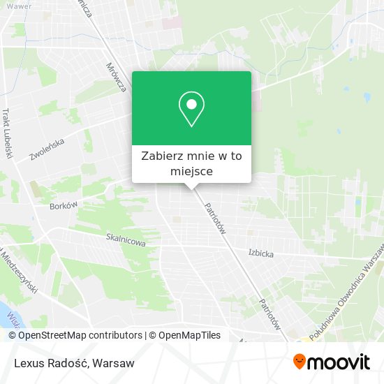 Mapa Lexus Radość