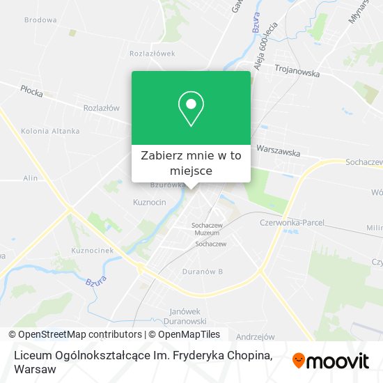 Mapa Liceum Ogólnokształcące Im. Fryderyka Chopina