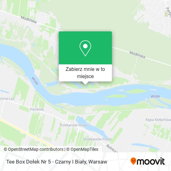 Mapa Tee Box Dołek Nr 5 - Czarny I Biały