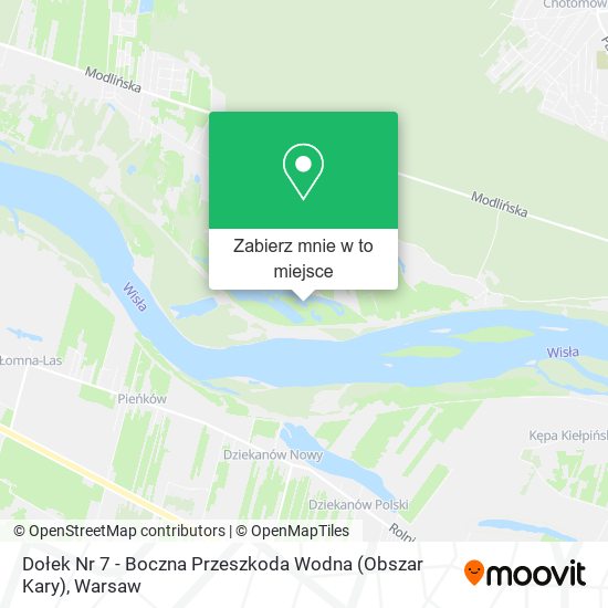 Mapa Dołek Nr 7 - Boczna Przeszkoda Wodna (Obszar Kary)