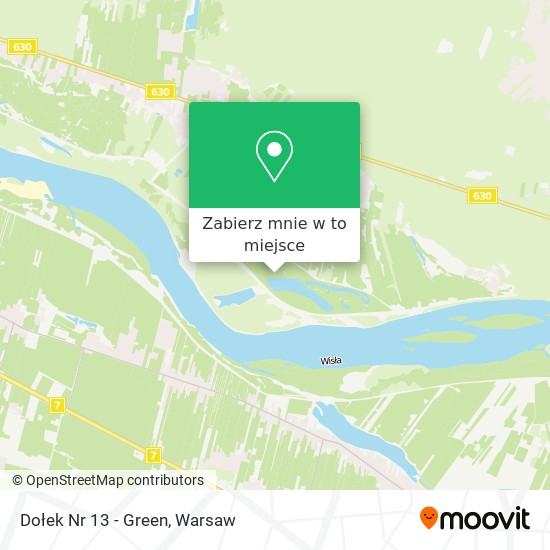 Mapa Dołek Nr 13 - Green