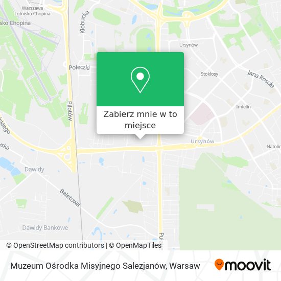 Mapa Muzeum Ośrodka Misyjnego Salezjanów