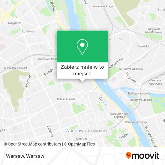 Mapa Warsaw