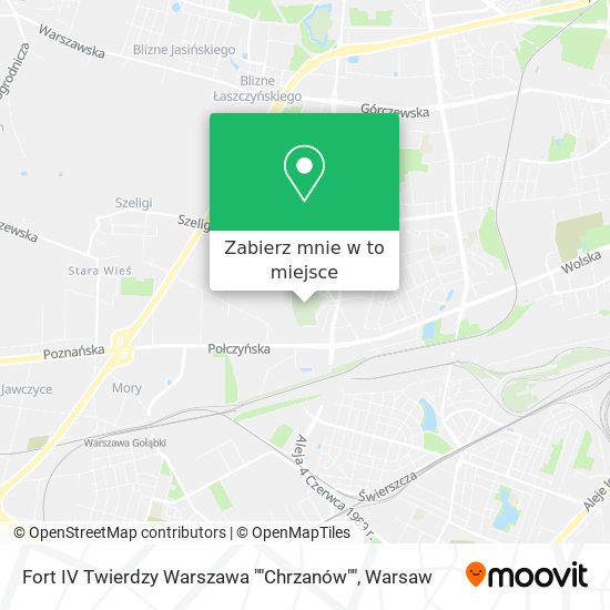 Mapa Fort IV Twierdzy Warszawa ""Chrzanów""