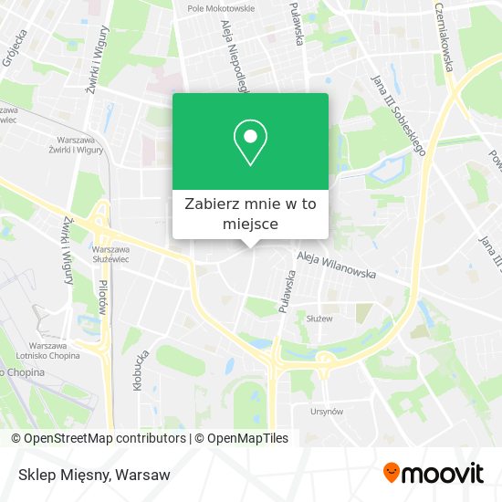 Mapa Sklep Mięsny