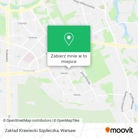 Mapa Zakład Krawiecki Szpileczka