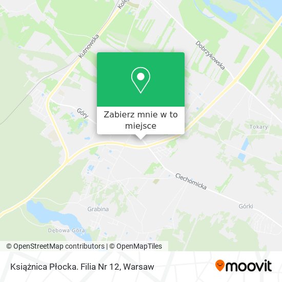 Mapa Książnica Płocka. Filia Nr 12