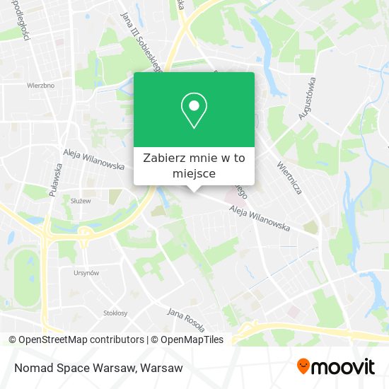 Mapa Nomad Space Warsaw