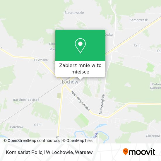 Mapa Komisariat Policji W Łochowie