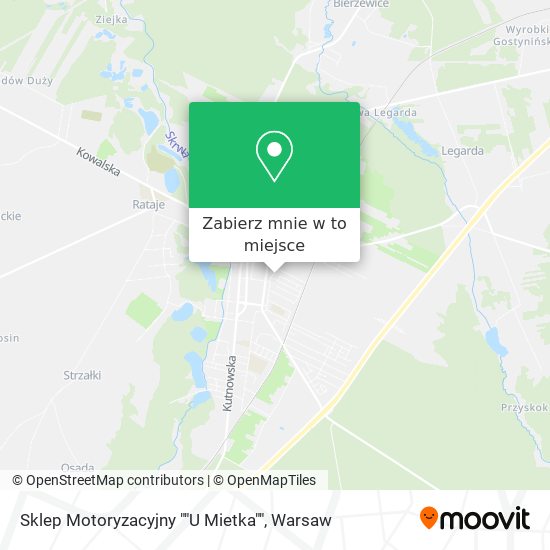 Mapa Sklep Motoryzacyjny ""U Mietka""