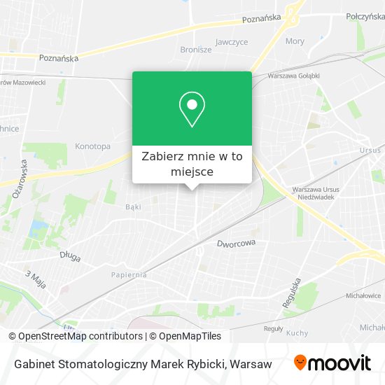 Mapa Gabinet Stomatologiczny Marek Rybicki