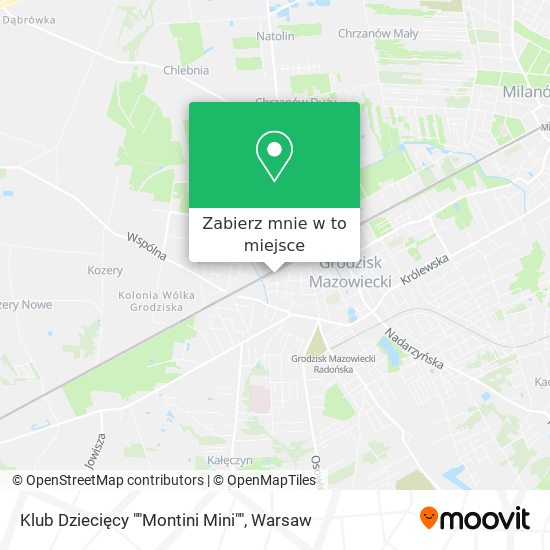 Mapa Klub Dziecięcy ""Montini Mini""