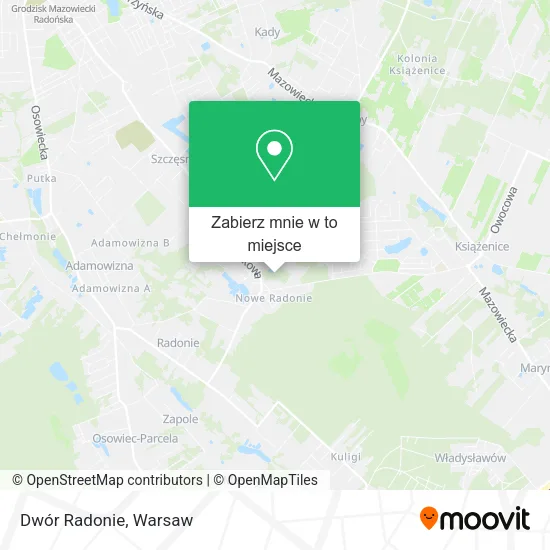 Mapa Dwór Radonie