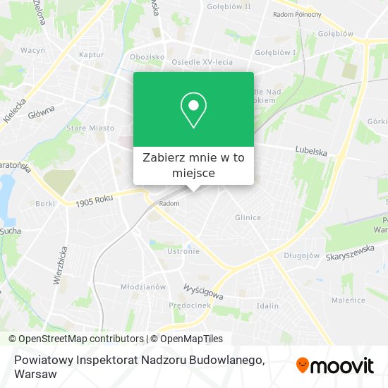 Mapa Powiatowy Inspektorat Nadzoru Budowlanego