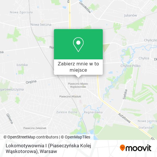 Mapa Lokomotywownia I (Piaseczyńska Kolej Wąskotorowa)