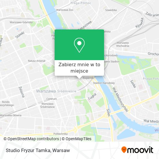 Mapa Studio Fryzur Tamka