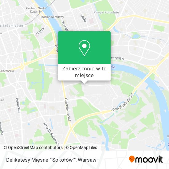 Mapa Delikatesy Mięsne ""Sokołów""