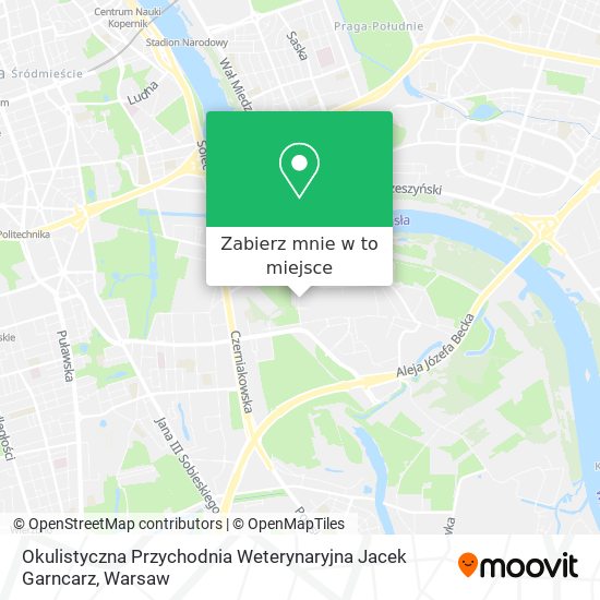 Mapa Okulistyczna Przychodnia Weterynaryjna Jacek Garncarz