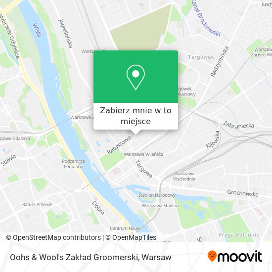 Mapa Oohs & Woofs Zakład Groomerski