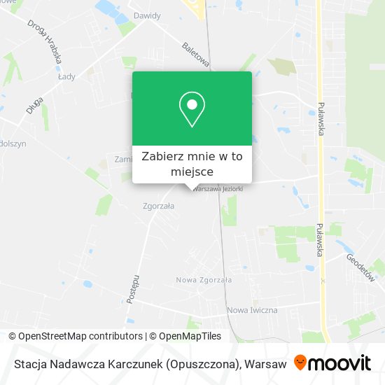 Mapa Stacja Nadawcza Karczunek (Opuszczona)