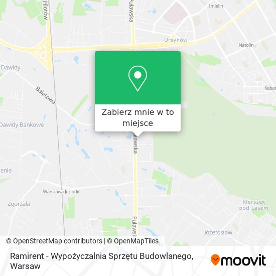 Mapa Ramirent - Wypożyczalnia Sprzętu Budowlanego