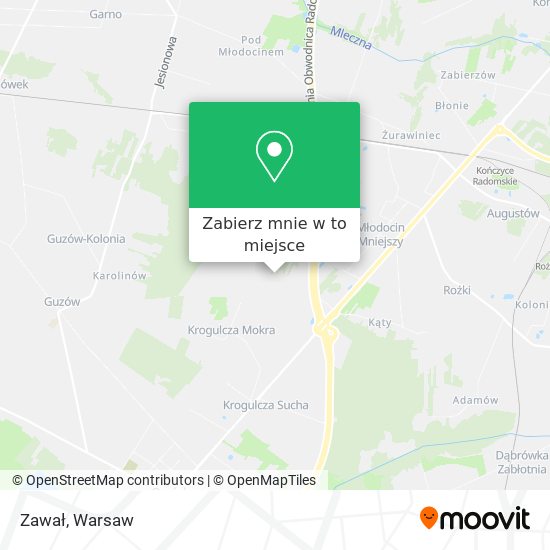 Mapa Zawał