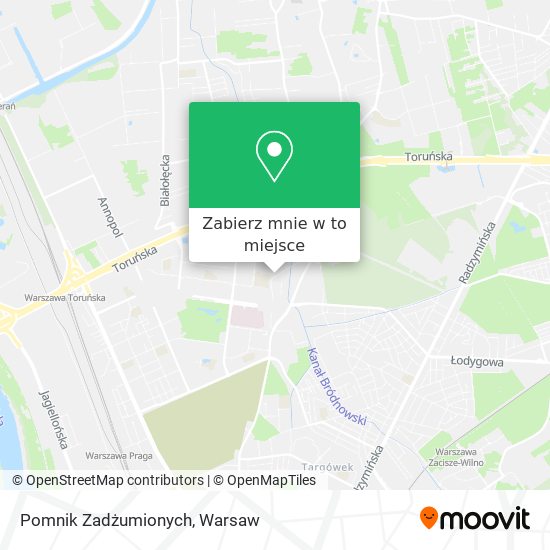 Mapa Pomnik Zadżumionych