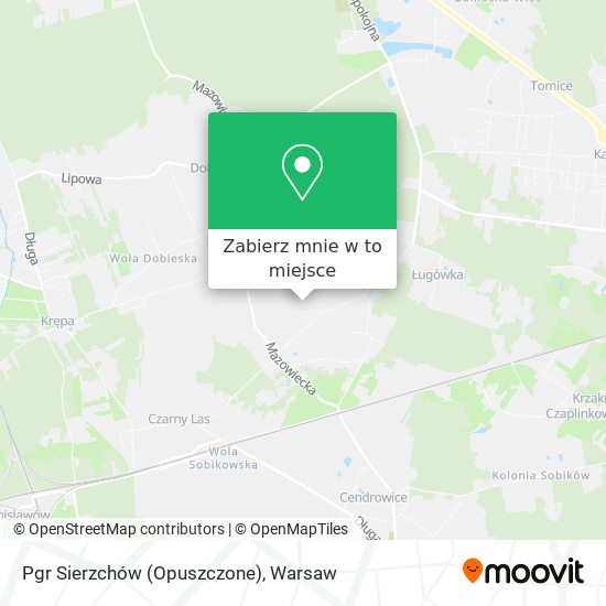 Mapa Pgr Sierzchów (Opuszczone)