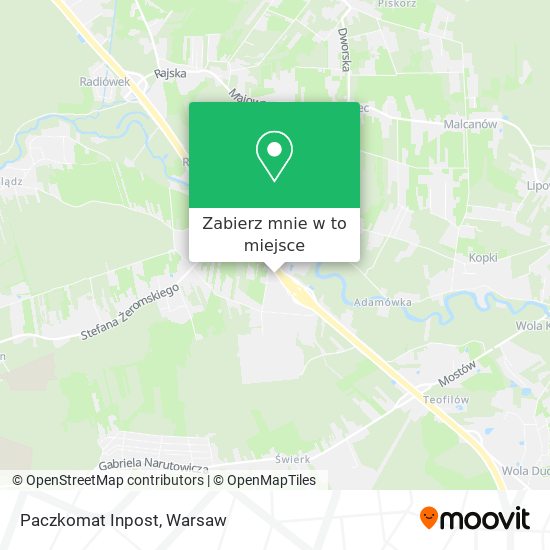 Mapa Paczkomat Inpost