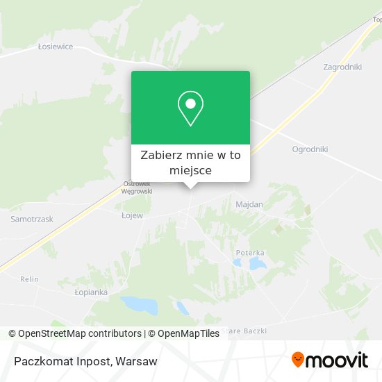 Mapa Paczkomat Inpost