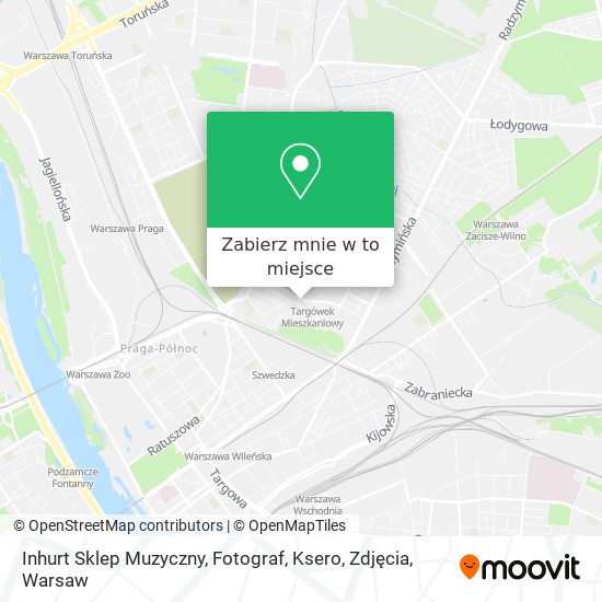 Mapa Inhurt Sklep Muzyczny, Fotograf, Ksero, Zdjęcia