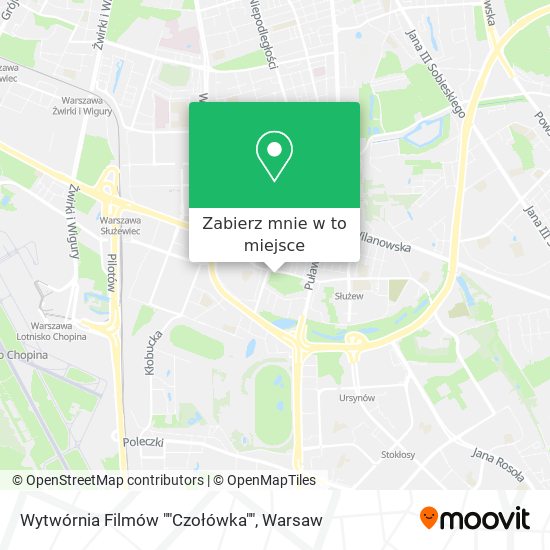 Mapa Wytwórnia Filmów ""Czołówka""