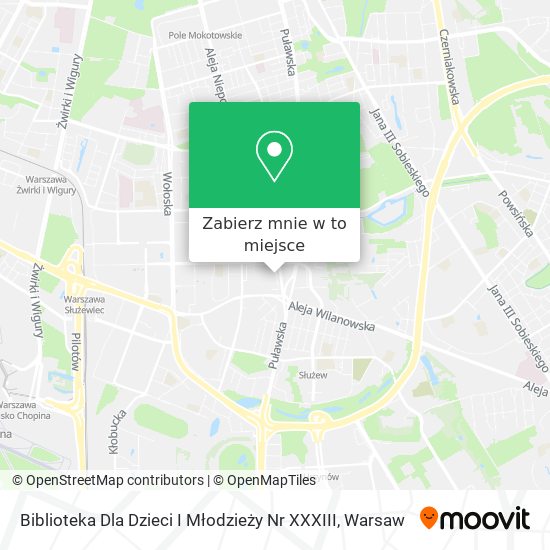 Mapa Biblioteka Dla Dzieci I Młodzieży Nr XXXIII