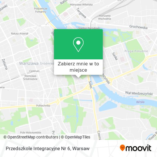 Mapa Przedszkole Integracyjne Nr 6