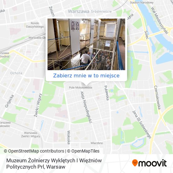 Mapa Muzeum Żołnierzy Wyklętych I Więźniów Politycznych Prl