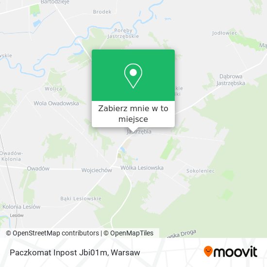 Mapa Paczkomat Inpost Jbi01m