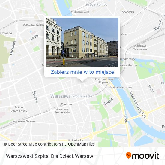 Mapa Warszawski Szpital Dla Dzieci