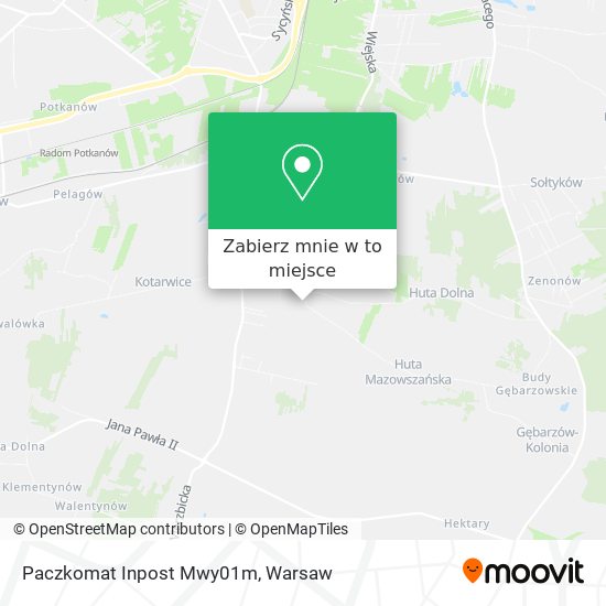 Mapa Paczkomat Inpost Mwy01m