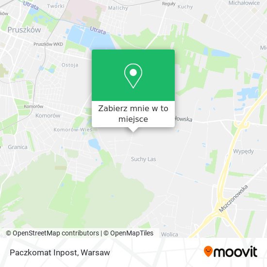 Mapa Paczkomat Inpost