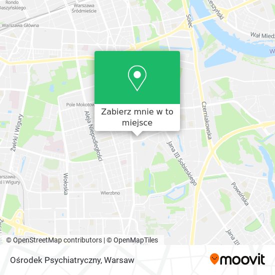 Mapa Ośrodek Psychiatryczny