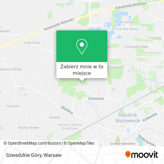 Mapa Szwedzkie Góry