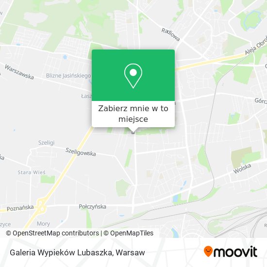 Mapa Galeria Wypieków Lubaszka