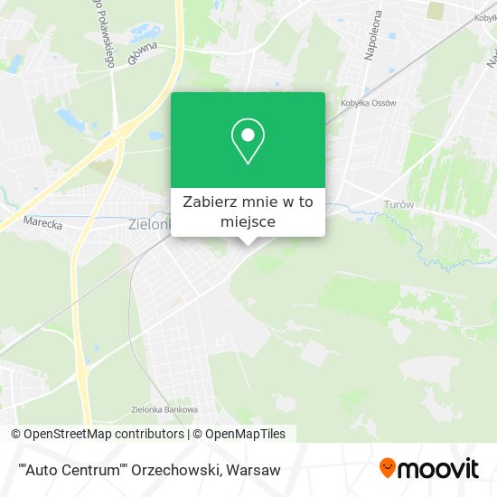 Mapa ""Auto Centrum"" Orzechowski