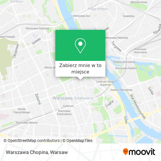 Mapa Warszawa Chopina