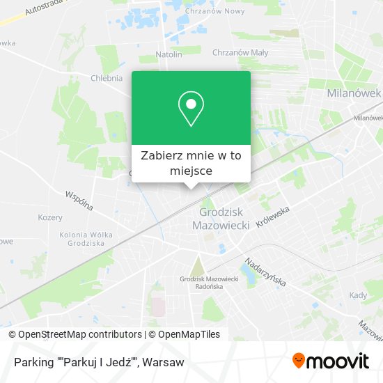 Mapa Parking ""Parkuj I Jedź""