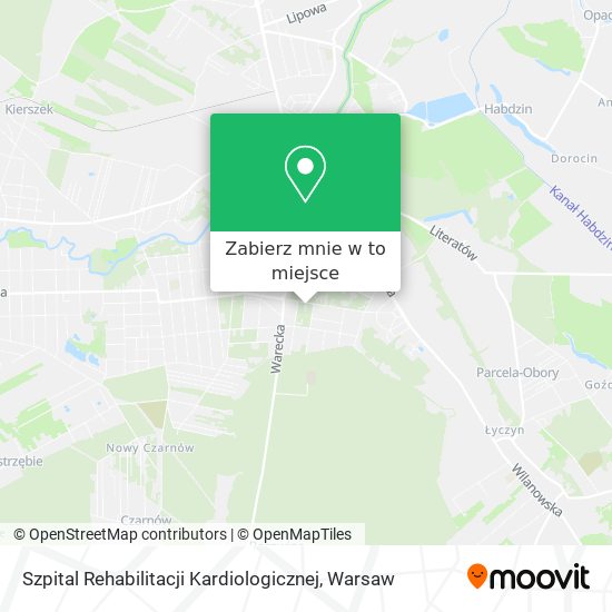 Mapa Szpital Rehabilitacji Kardiologicznej