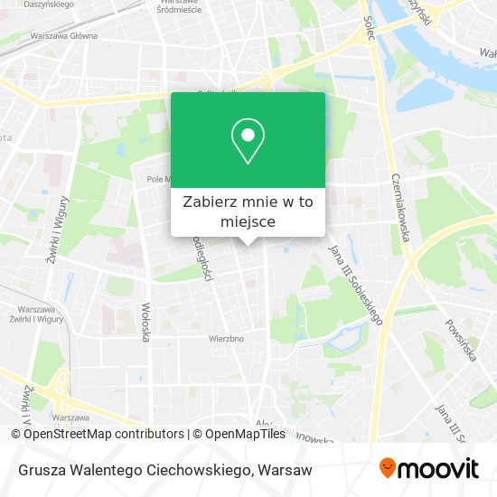 Mapa Grusza Walentego Ciechowskiego