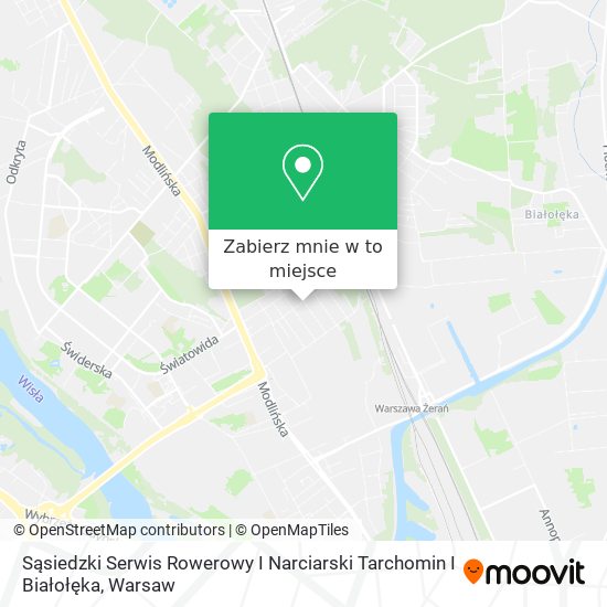 Mapa Sąsiedzki Serwis Rowerowy I Narciarski Tarchomin I Białołęka